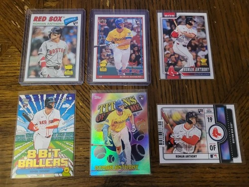 2026 Topps Roman Anthony 6 Rookie Card Lot