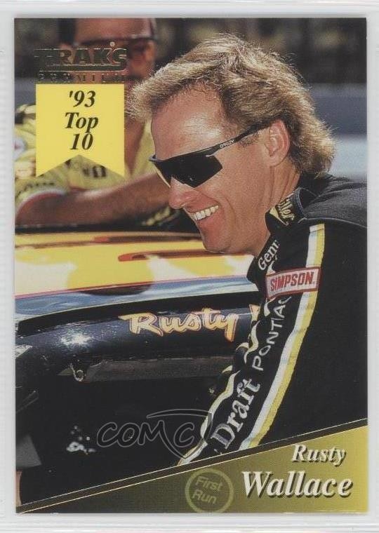 1994 Traks Premium '93 Top 10 First Run Rusty Wallace #2 HOF 0w8