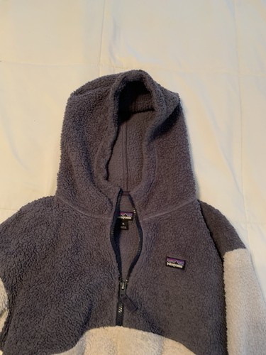 Patagonia Ragazze Los Gatos 1/2 Zip Pile Felpa con Cappuccio Pullover Gioventù XL Grigio Cornice - Foto 4 di 7