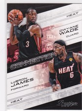 Dwyane WADE & LEBRON JAMES Prestige MIAMI HEAT INSERT Basketball Card RED HOT!