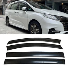 Fit 2018-2023 Honda Odyssey Window Visors Sun Vent Shade Rain Wind Guards Smoke