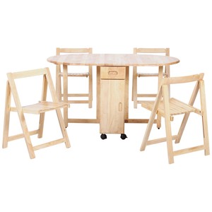 Details About Natural Finish Oval Extending Extendable Dining Table And Chair Set With 4 Seats