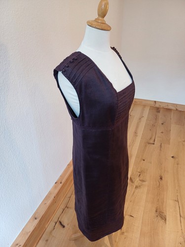Etui Kleid leicht ausgestellt Promod gefüttert Aubergine Band Gr. 36 / 38, S / M - Bild 3 von 8