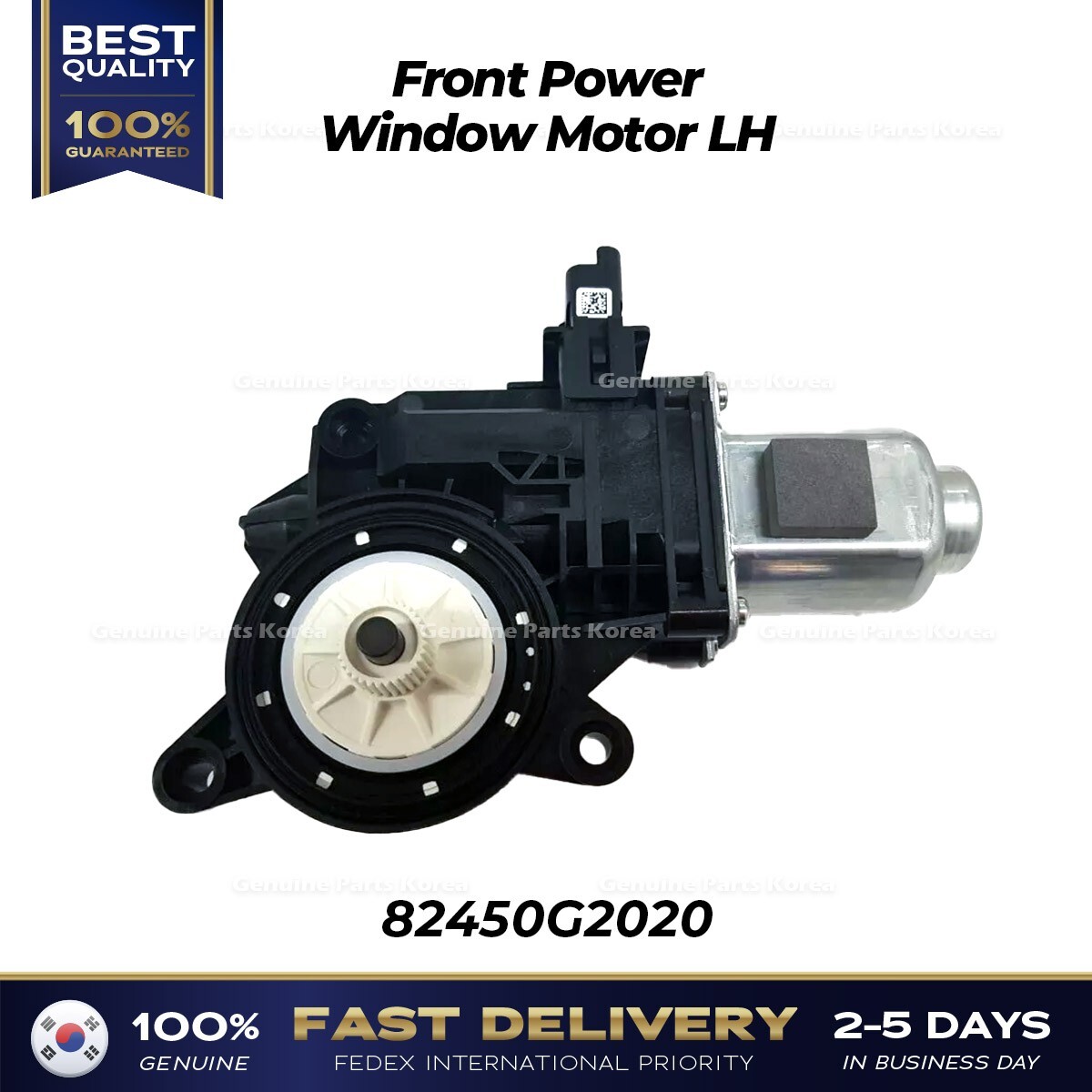 Genuine Front Power Window Motor LH 82450G2020 for Hyundai Ioniq