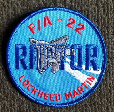 USAF 1st FIGHTER WING -F-22 Raptor F-15A/B LOCKHEED MARTIN FIGHTER JET PATCH