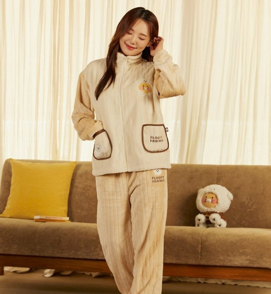 ルームウェア・パジャマ KAKAO FRIENDS Fluffy Friends Zip-up Fleece Women Chunsik 500 Kakao Friends Fluffy Friends Zip-up Fleece Woman / Man