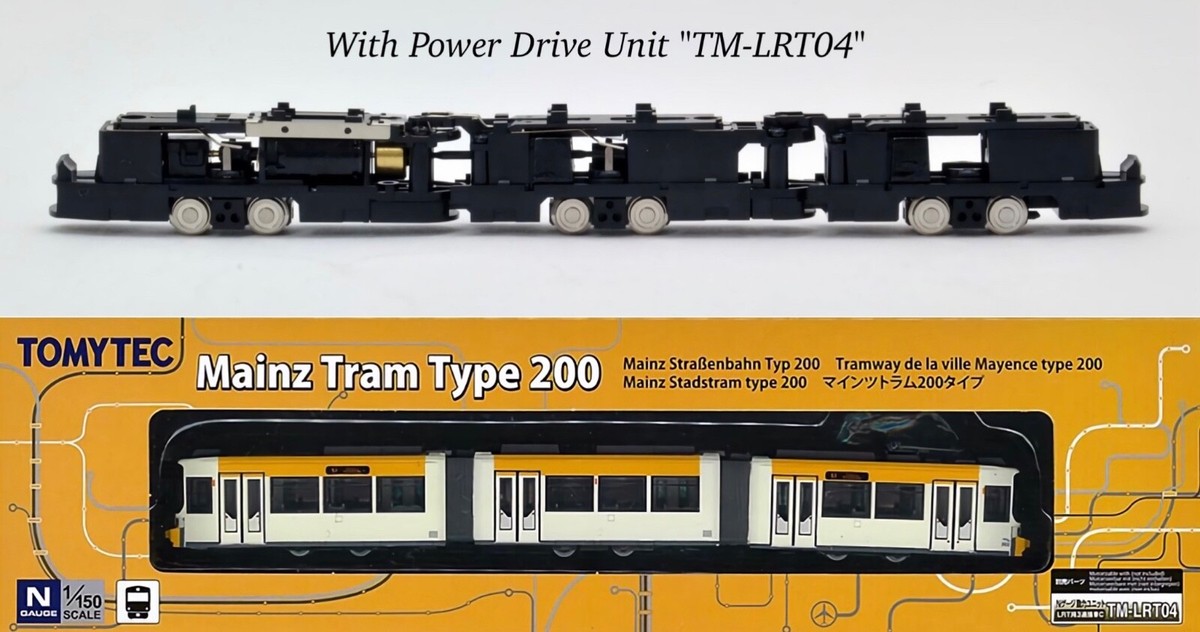 N Tomytec Adtranz GT6M-ZR Mainzer Mobilität #203 w/Power