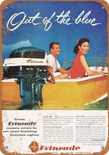 METAL SIGN - 1957 Evinrude Boat Motors - Vintage Look Reproduction 2