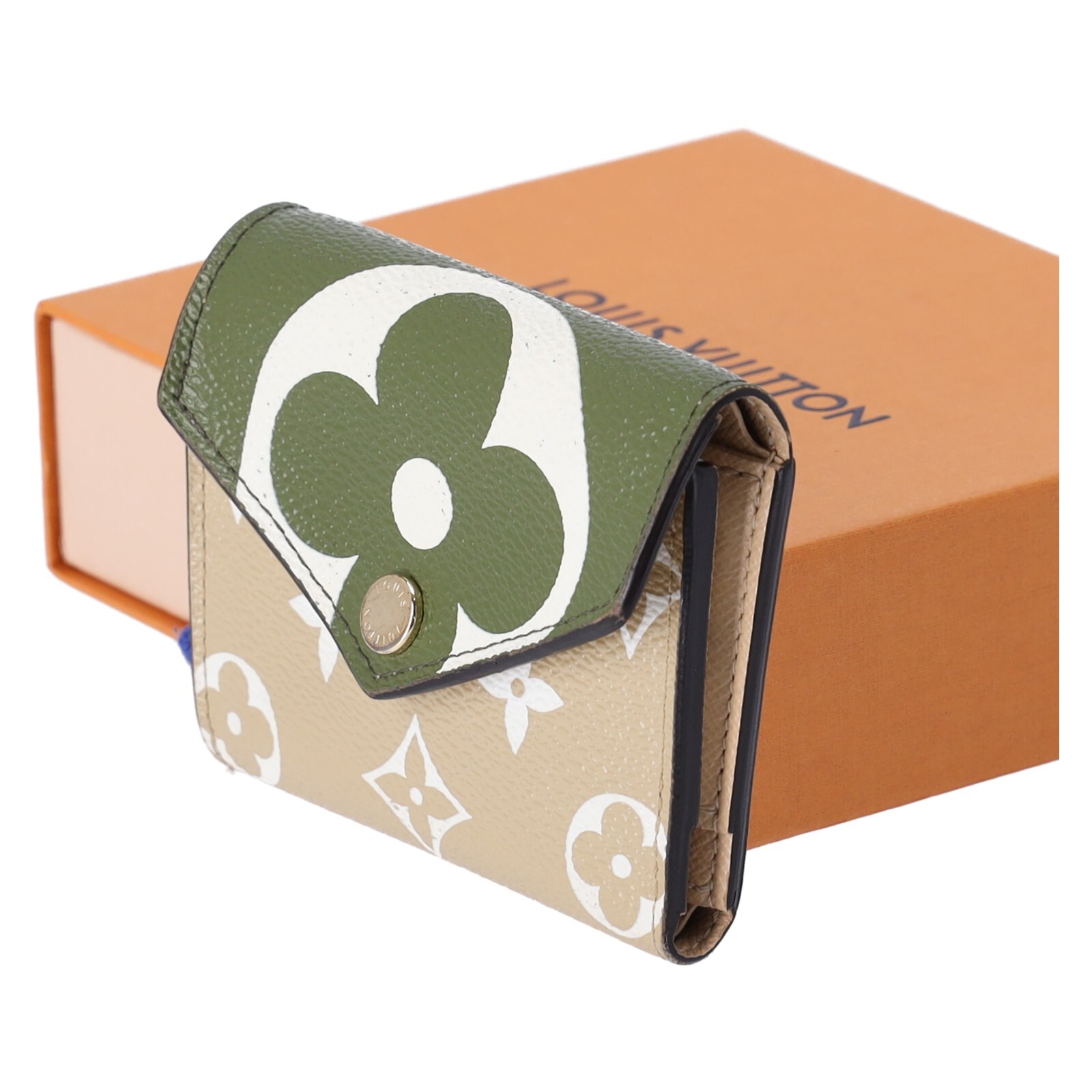 Louis Vuitton M67640 Monogram Giant Portefeuille Zoe Khaki Trifold 