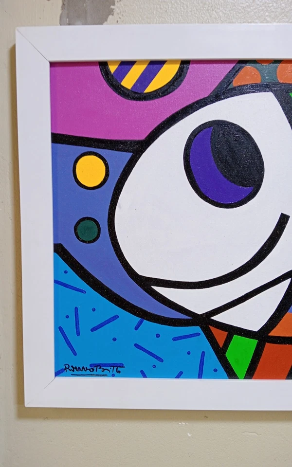 ROMERO BRITTO ACRYLIC ON CANVAS DATED CIRCA 2008 WITH FRAME IN GOOD CONDITION - Image 2 of 4