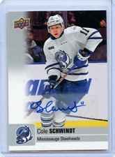  2019-20 Upper Deck CHL Autographs #80 Cole Schwindt C