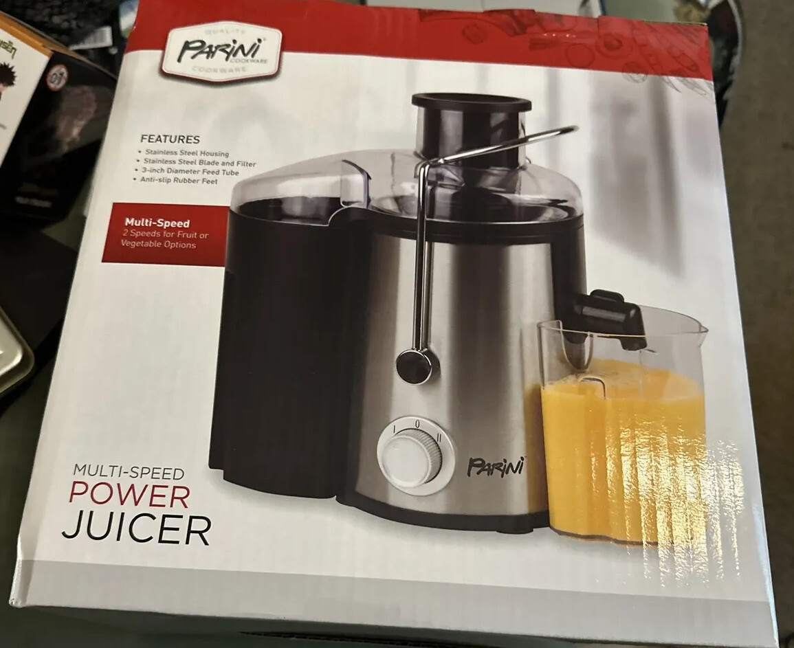 Parini Cookware Multi-speed Power Juicer New in Box Stainless