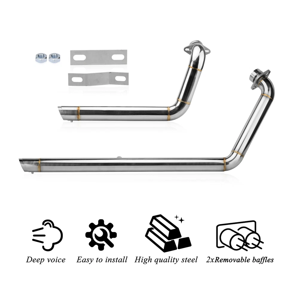 Shortshots Staggered Exhaust Pipe System Kits For Yamaha V-Star 950 Bolt XVS950 Foto 3 de 4