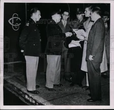 1951 Press Photo Chicago, IL- Maj. Gen George A. Horkan's Chicago Club Meeting