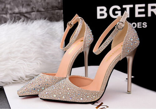 Décollte Scarpe decolte sandali donna tacco 10.5 cm spillo stiletto oro  8657 | eBay