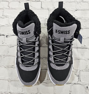 K-Swiss Vista Trainer Mid Winter 07145-024 Black Gray MENS SIZE 8 K-Swiss Vista Trainer Mid Winter 07145-024 Black Gray MENS  main image 2
