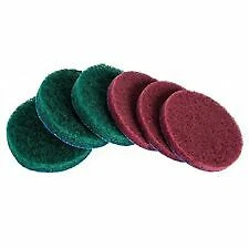 6pc Drill Brush Replacement Scour Pads 4" for Tub & Tile Power Scrubber Driver