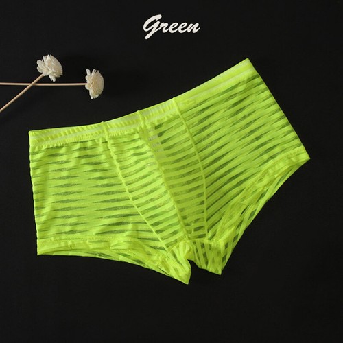 Mens Sexy Mesh See Through Boxer Briefs Shorts Trunks Underwear Undies Panties 1 - Picture 18 of 24