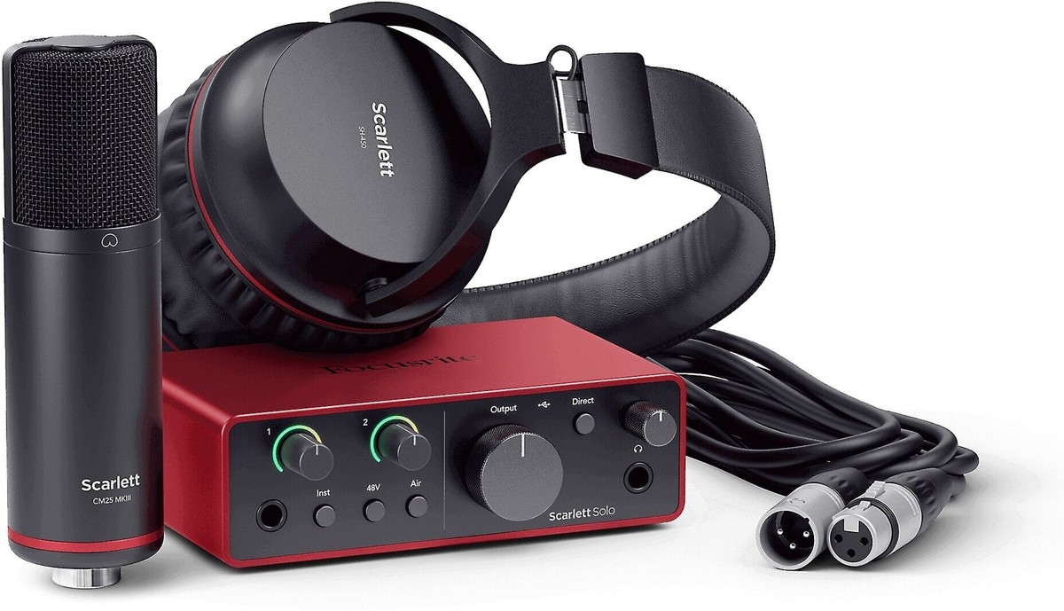 Focusrite Scarlett Solo Studio (4th Generation) Audio