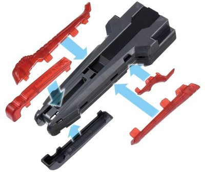 DE Takara Tomy Beyblade X BX-41 Rubber Grip Gunmetal Ver~