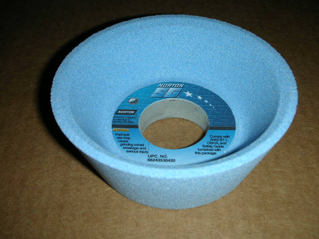 Norton 5SG80KVS Ceramic Flaring Cup Toolroom Grinding Wheel 4/3x11