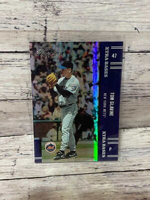 2005 Playoff Prestige (#/d/100) Xtra Bases Purple - #47 Tom Glavine