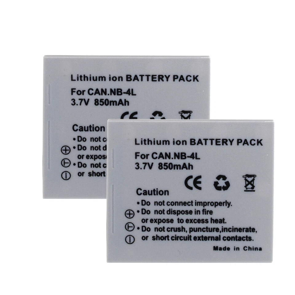 Batería o cargador para NB-4L Canon IXUS55 IXUS60 IXUS65 IXUS 65 30 40 50 55 60 Foto 3 de 4