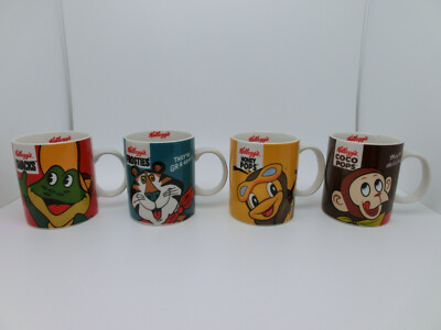 Kelloggs Tasse Becher Smacks Frosties Honey Pops Coco Pops Set komplett NEU