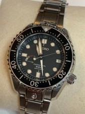 Seiko Prospex Marinemaster GMT 600m Spring Drive Titanium Black Men's Watch 47mm