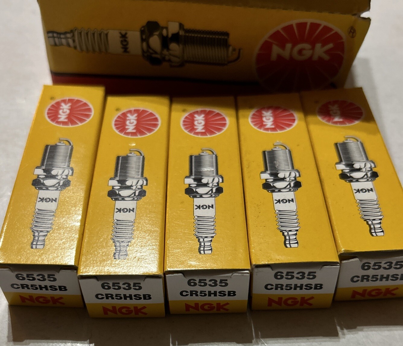 NGK Standard Spark Plugs - Stock #6535 - CR5HSB - Solid Tip - 5 Plugs ...