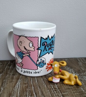 1998 Viacom Nickelodeon The Rugrats Spike Haustier Hund Actionfigur Tasse Spielzeug Puppe