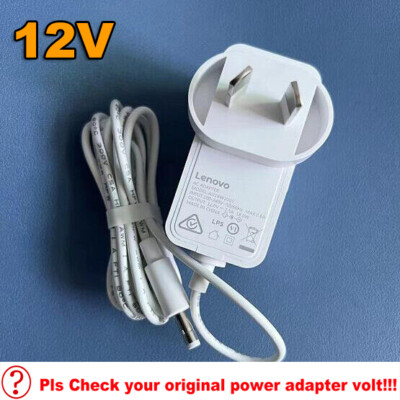 Genuine Lenovo AD18W2002 Power Supply – 12V 1.5A AC Adapter For Smart Clock Essential (4.0x1.7mm, White)