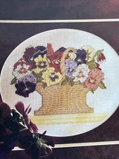 Garden Fresh & Glorious Flower Single Pattern 3 Pages From Magazine Cross Stitch