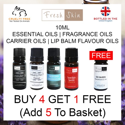 Essential Oils 10ml Fragrances Carrier Oils Lip Balm Flavour
