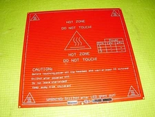MK2B RED 12V 24V 214 x 214MM FIBERGLASS HEATED HOT BED 3D PRINTER EXPEDITED SHIP