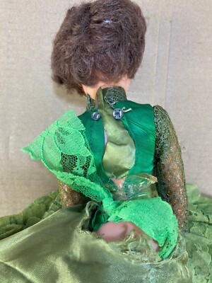 Vintage 60s 50s ATC Doll Green Dress Creepy Haunted Scary