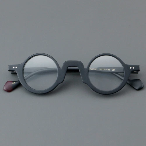 Classic Acetate Round Eyeglasses Men Women Clear Lens Fashion Glasses Frames New - Picture 14 of 28