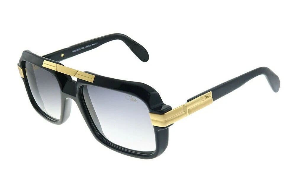 CAZAL LEGENDS 663 3 Black 18KT Gold Grey 001 Sunglasses