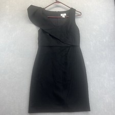 Ann Taylor Loft Womens Black Sleeveless Back Zip Sheath Dress 0P Petite