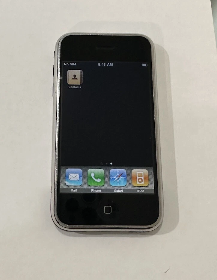 Apple iPhone 1st Generation - 8GB - Black (AT&T) A1203 (GSM) Fully Functional - Image 3 of 4