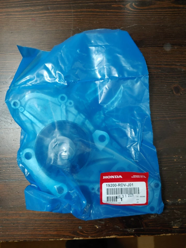 BOMBA DE ÁGUA GENUÍNA HONDA V6 2003-25 PILOT MDX ACCORD TSX 19200-RDV-J01 NOVA DO FABRICANTE DE EQUIPAMENTO ORIGINAL - Imagem 3 de 3