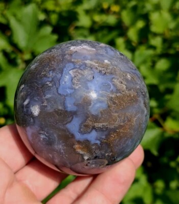 70MM OCEAN JASPER SPHERE, COLORFUL NATURAL MIXED PATTERN OCEAN JASPER SPHERE 