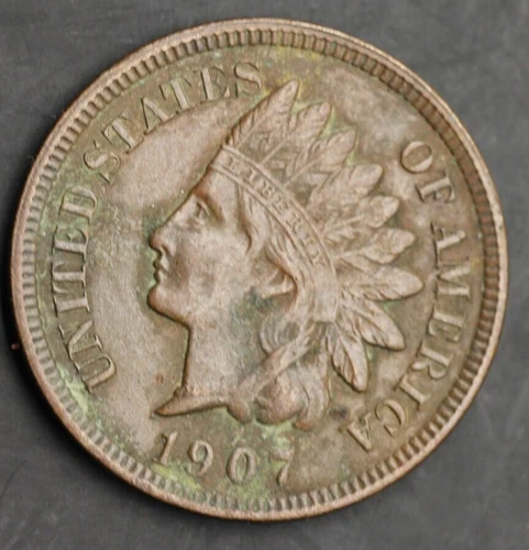 1907 Indian Head Penny - Beautiful xf Coin