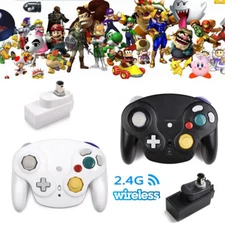 Wireless Game Controller With Adapter Wavebird For Gamecube Retro Classic GC NGC