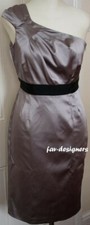COAST Women's Dress. 'PHEDRA' One Shoulder Knee Length Grey Size 6