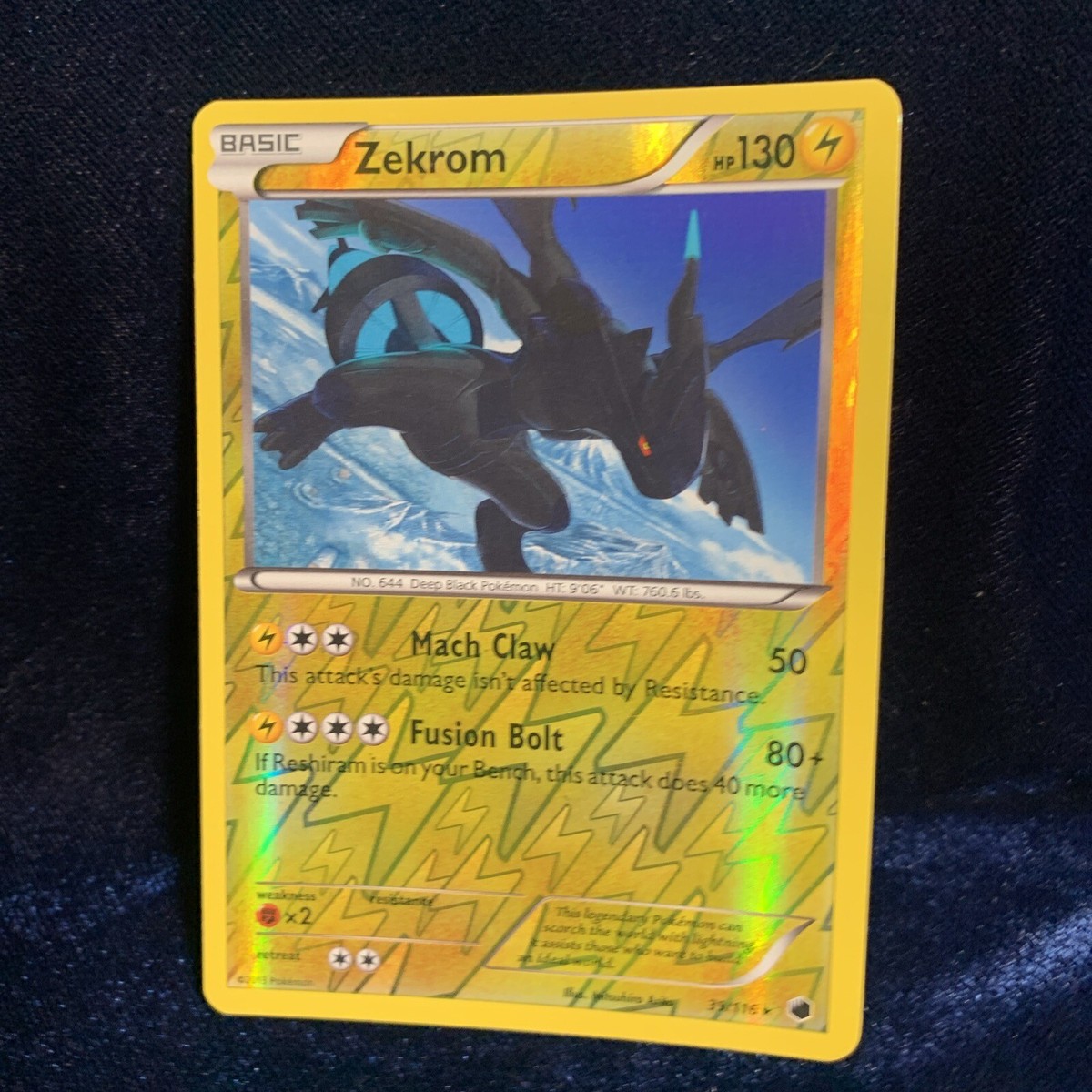 Zekrom 39/116 Reverse Holo Rare Plasma Freeze Pokemon Card | eBay