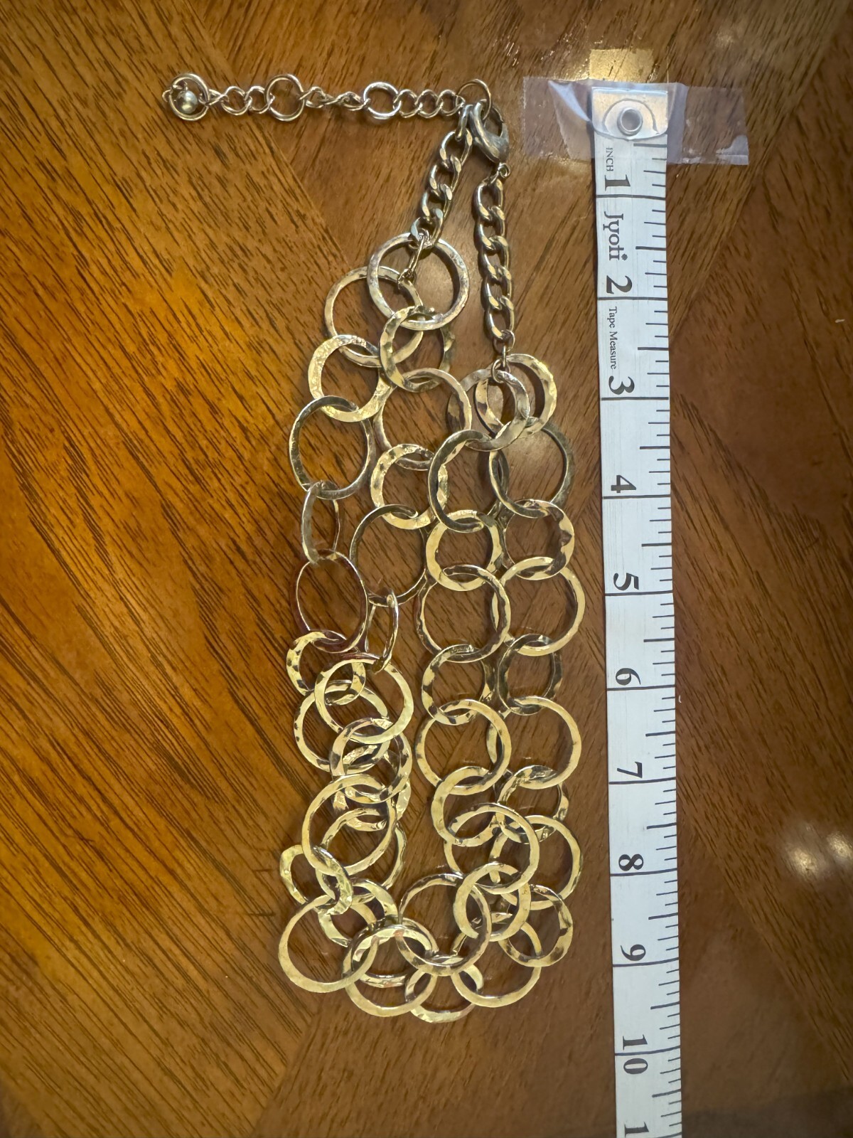 Two-Layer Interlinking Ring Necklace - image 7