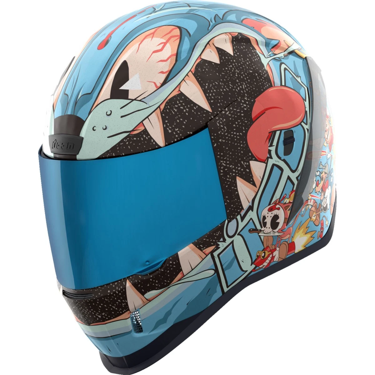 Icon Size M Blue Motorcycle & Powersports Helmets for sale | eBay