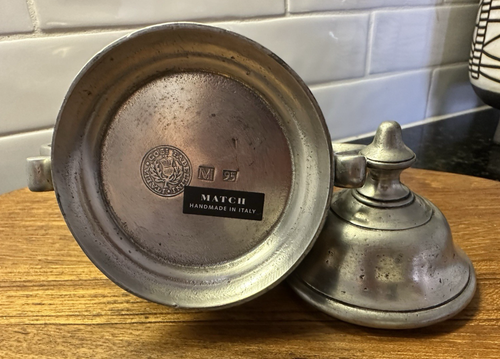 Match Pewter 10 oz Milk Pitcher And 10 oz Sugar Bowl Set - Picture 9 of 13