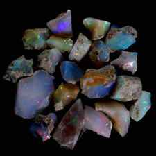 150.17cts 100 Natural Play of Color Ethiopian FIRE Opal Rough LOT Gemstone